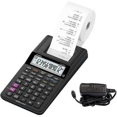 Kalkulator biurkowy z drukarką CASIO HR 8RCE + zasilacz Kalkulator biurkowy z drukarką CASIO HR 8RCE + zasilacz