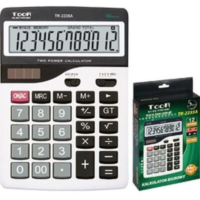 Toor Kalkulator biurowy TR-2235A, czarny Toor Kalkulator biurowy TR-2235A, czarny