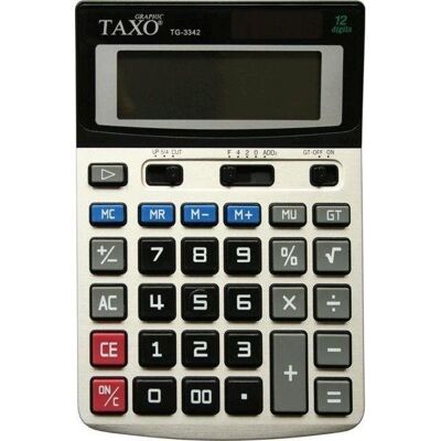 Inny producent Kalkulator Taxo 12- Pozycyjny Tg-3342 Srebrny Inny producent Kalkulator Taxo 12- Pozycyjny Tg-3342 Srebrny