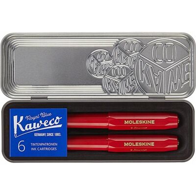KAWECO X MOLESKINE zestaw prezentowy czerwony KAWECO X MOLESKINE zestaw prezentowy czerwony