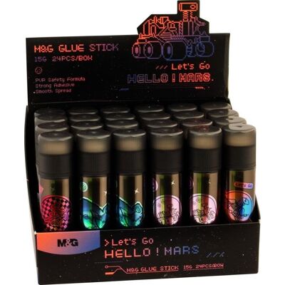 Inny producent Klej w sztyfcie Hello Mars 15g (24szt) M&G Inny producent Klej w sztyfcie Hello Mars 15g (24szt) M&G