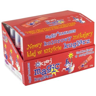 Klej w sztyfcie Magic Kuglarz 15g (24szt) KAMABEN Klej w sztyfcie Magic Kuglarz 15g (24szt) KAMABEN