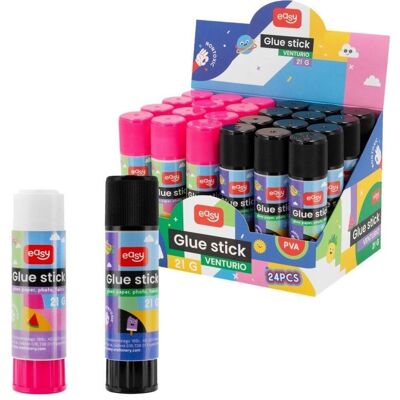 Easy Stationery Klej W Sztyfcie Pva 21g Mix (24szt) Easy Easy Stationery Klej W Sztyfcie Pva 21g Mix (24szt) Easy