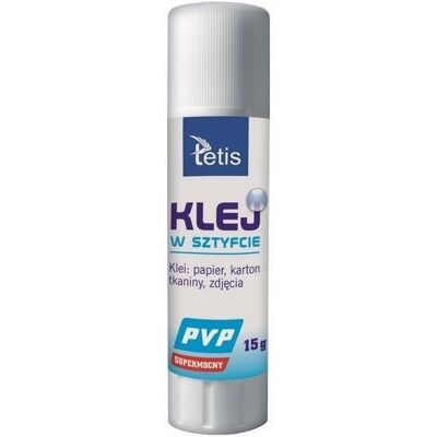 Tetis Klej W Sztyfcie Pvp(Bezbarwny)15G (20Szt) Bg112-B Tetis Klej W Sztyfcie Pvp(Bezbarwny)15G (20Szt) Bg112-B