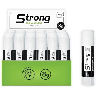Interdruk Klej w sztyfcie Strong 8g (24szt) Interdruk Klej w sztyfcie Strong 8g (24szt)