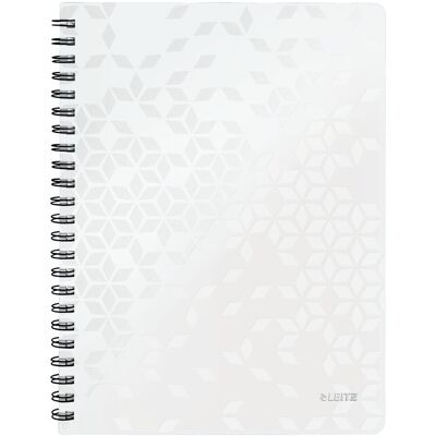 Esselte Kołonotatnik w kratkę, A4, PP Leitz WOW, biały Esselte Kołonotatnik w kratkę, A4, PP Leitz WOW, biały