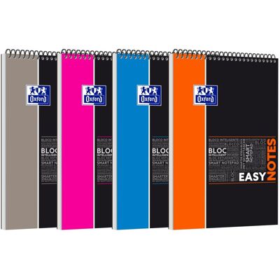 Hamelin Kołonotatnik w kratkę Oxford Easynotes, A4, mix kolorów Hamelin Kołonotatnik w kratkę Oxford Easynotes, A4, mix kolorów