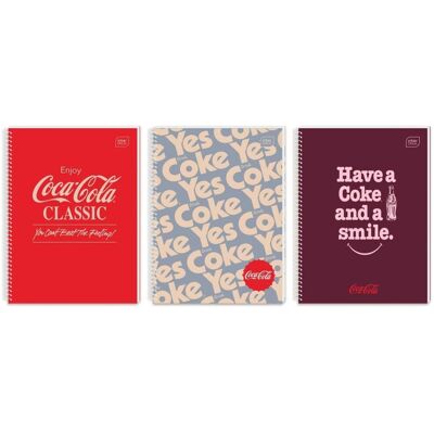 Interdruk Kołozeszyt A4/100K kratka M Hybrid Coca Cola (5szt Interdruk Kołozeszyt A4/100K kratka M Hybrid Coca Cola (5szt