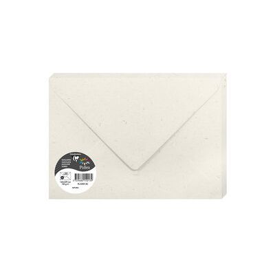 Clairefontaine Koperta Natura Collection, Biała Z Drobinkami Trawy, 162x229 Mm, 20 Sztuk Clairefontaine Koperta Natura Collection, Biała Z Drobinkami Trawy, 162x229 Mm, 20 Sztuk