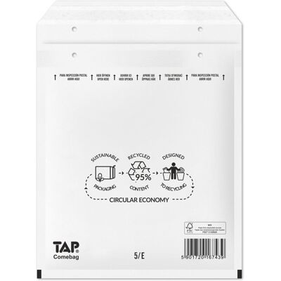 Koperty Bąbelkowe 15/5/E White TAP Comebag 100 szt Koperty Bąbelkowe 15/5/E White TAP Comebag 100 szt