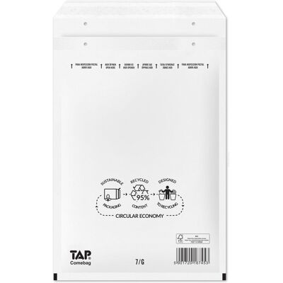 Koperty Bąbelkowe 17/7/G White TAP Comebag 100 szt Koperty Bąbelkowe 17/7/G White TAP Comebag 100 szt
