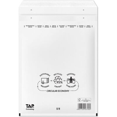 Koperty Bąbelkowe 18/8/H White TAP Comebag 100 szt Koperty Bąbelkowe 18/8/H White TAP Comebag 100 szt