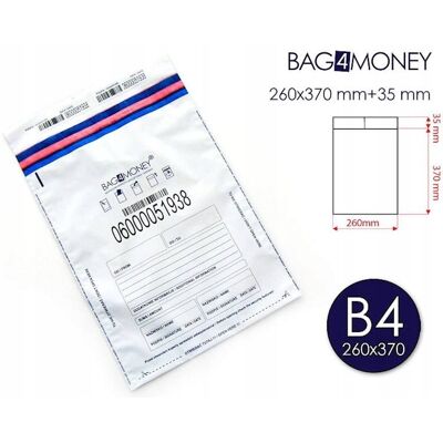 Neopak KOPERTY Bezpieczne Bankowe B4 250x350mm BIAŁE 100 szt Folia HK na pieniądze Neopak KOPERTY Bezpieczne Bankowe B4 250x350mm BIAŁE 100 szt Folia HK na pieniądze