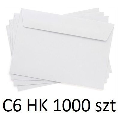Neopak Koperty Papierowe Białe C6 1000szt Samoklejące HK Neopak Koperty Papierowe Białe C6 1000szt Samoklejące HK
