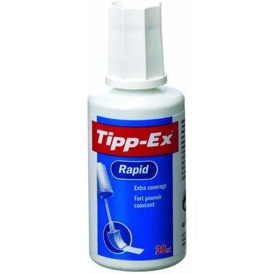 BIC Korektor w butelce Tipp-Ex Rapid 20 ml Pudełko, 10 szt. BIC Korektor w butelce Tipp-Ex Rapid 20 ml Pudełko, 10 szt.