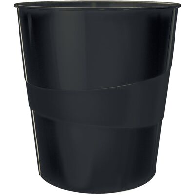 Esselte Kosz na śmieci Leitz WOW, czarny, 15l Esselte Kosz na śmieci Leitz WOW, czarny, 15l