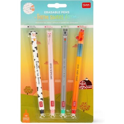 Legami 4 Zmazywalne Długopisy Żelowe Farm Sweet Farm Końcówka 0,7 Mm Legami 4 Zmazywalne Długopisy Żelowe Farm Sweet Farm Końcówka 0,7 Mm