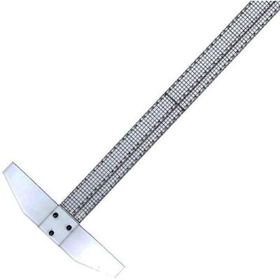 Leniar Linijka Plastikowa z ogranicznikiem 50cm Leniar Linijka Plastikowa z ogranicznikiem 50cm