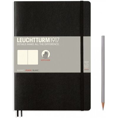 Leuchtturm, notes gładki, format B5, czarny Leuchtturm, notes gładki, format B5, czarny