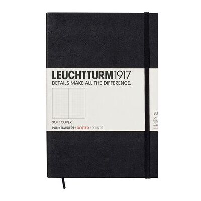 Leuchtturm, Notes Medium, 121 stron, kropki, czarny Leuchtturm, Notes Medium, 121 stron, kropki, czarny
