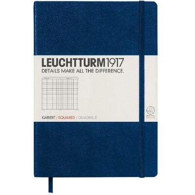 Leuchtturm, Notes Medium w kratkę, granatowy Leuchtturm, Notes Medium w kratkę, granatowy