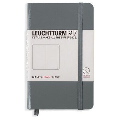 Leuchtturm, Notes Pocket, 185 stron, gładki, antracytowy Leuchtturm, Notes Pocket, 185 stron, gładki, antracytowy