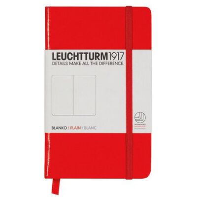 Leuchtturm, Notes Pocket, 185 stron, gładki, czerwony Leuchtturm, Notes Pocket, 185 stron, gładki, czerwony