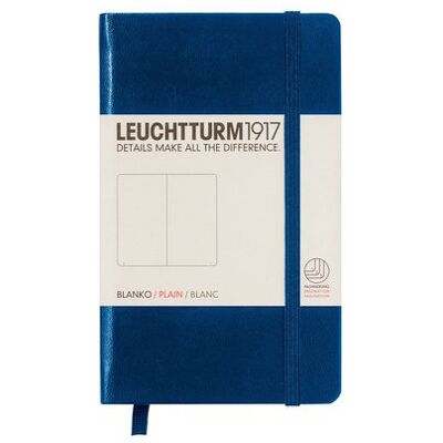 Leuchtturm, Notes Pocket, 185 stron, gładki, granatowy Leuchtturm, Notes Pocket, 185 stron, gładki, granatowy