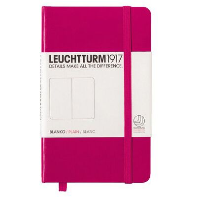 Leuchtturm, Notes Pocket, 185 stron, gładki, malinowy Leuchtturm, Notes Pocket, 185 stron, gładki, malinowy