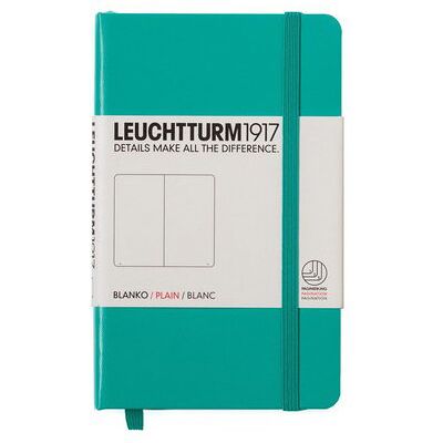 Leuchtturm, Notes Pocket, 185 stron, gładki, szmaragdowy Leuchtturm, Notes Pocket, 185 stron, gładki, szmaragdowy