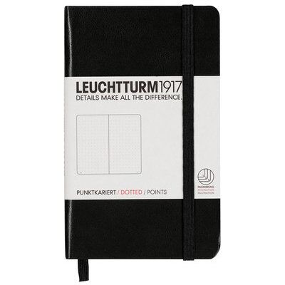Leuchtturm, Notes Pocket, 185 stron, kropki, czarny Leuchtturm, Notes Pocket, 185 stron, kropki, czarny