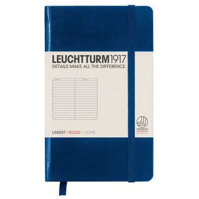 Leuchtturm, Notes Pocket, 185 stron, linia, granatowy Leuchtturm, Notes Pocket, 185 stron, linia, granatowy