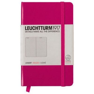 Leuchtturm, Notes Pocket, 185 stron, linia, malinowy Leuchtturm, Notes Pocket, 185 stron, linia, malinowy