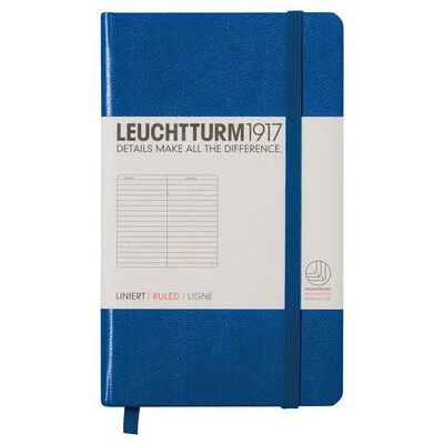 Leuchtturm, Notes Pocket, 185 stron, linia, niebieski Leuchtturm, Notes Pocket, 185 stron, linia, niebieski