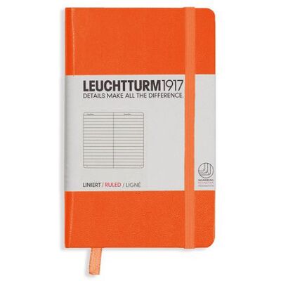 Leuchtturm, Notes Pocket, 185 stron, linia, pomarańczowy Leuchtturm, Notes Pocket, 185 stron, linia, pomarańczowy