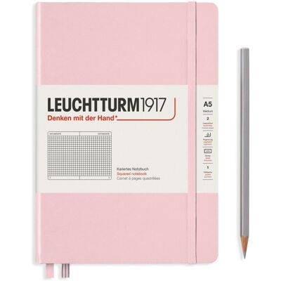 Faber-Castell Leuchtturm1917, notatnik, Medium, w kratkę, A5, Muted Colours Powder Faber-Castell Leuchtturm1917, notatnik, Medium, w kratkę, A5, Muted Colours Powder