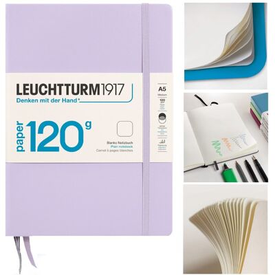LEUCHTTURM1917 Notatnik Notes A5 Gładki 120 g brulion szkicownik LILAC LEUCHTTURM1917 Notatnik Notes A5 Gładki 120 g brulion szkicownik LILAC