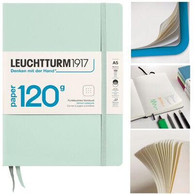 LEUCHTTURM1917 Notatnik Notes A5 Kropka 120 g bullet w kropki MINT GREEN LEUCHTTURM1917 Notatnik Notes A5 Kropka 120 g bullet w kropki MINT GREEN