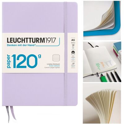 LEUCHTTURM1917 Notatnik Notes A5 Linia 120 g brulion w linię LILAC LEUCHTTURM1917 Notatnik Notes A5 Linia 120 g brulion w linię LILAC