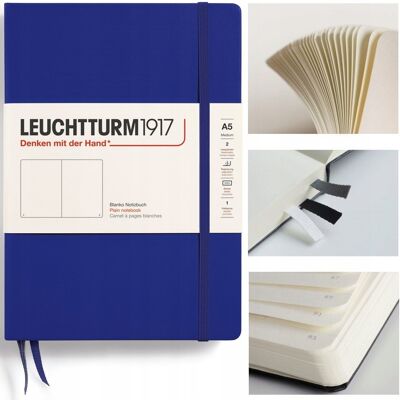 Leuchtturm1917 Notatnik Notes Medium A5 Gładki Twarda Oprawa Szkicownik Leuchtturm1917 Notatnik Notes Medium A5 Gładki Twarda Oprawa Szkicownik