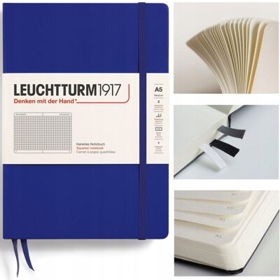 Leuchtturm1917 Notatnik Notes Medium A5 Kratka Twarda Oprawa Zeszyt Leuchtturm1917 Notatnik Notes Medium A5 Kratka Twarda Oprawa Zeszyt