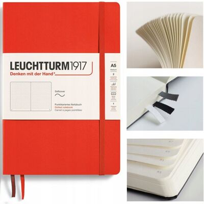 LEUCHTTURM1917 Notatnik Notes Medium A5 Kropka miękka oprawa bullet journal LEUCHTTURM1917 Notatnik Notes Medium A5 Kropka miękka oprawa bullet journal