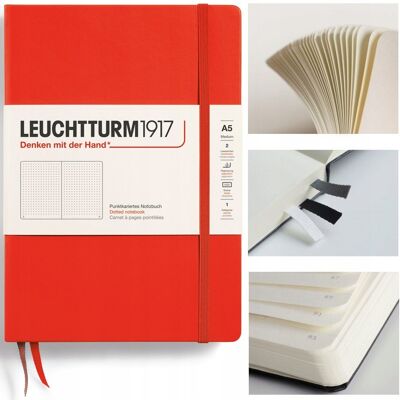 LEUCHTTURM1917 Notatnik Notes Medium A5 Kropka twarda oprawa bullet journal LEUCHTTURM1917 Notatnik Notes Medium A5 Kropka twarda oprawa bullet journal