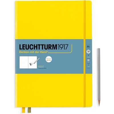 Leuchtturm1917, Szkicownik Master, A4+, Cytrynowy Leuchtturm1917, Szkicownik Master, A4+, Cytrynowy