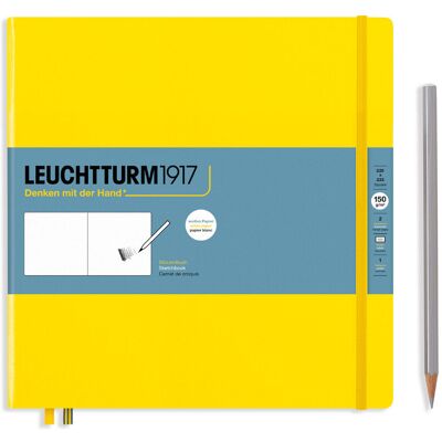 Leuchtturm1917, Szkicownik Square, 225x225 Mm, Cytrynowy Leuchtturm1917, Szkicownik Square, 225x225 Mm, Cytrynowy