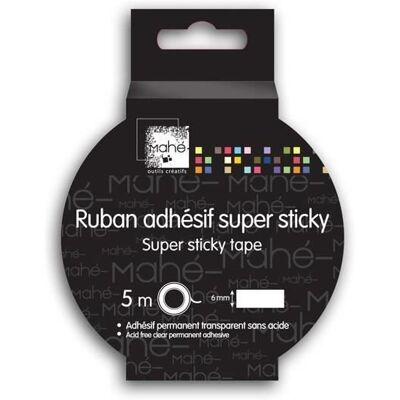 Inny producent MAHÉ Bardzo mocna taśma klejąca (6 mm) Mahé - 5m Inny producent MAHÉ Bardzo mocna taśma klejąca (6 mm) Mahé - 5m