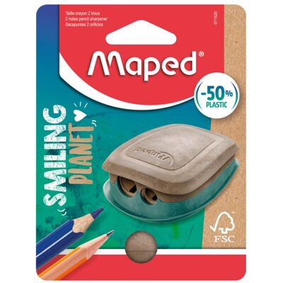 Maped, Temperówka Smiling Planet 2 otwory, pudełko z zawieszką Maped, Temperówka Smiling Planet 2 otwory, pudełko z zawieszką