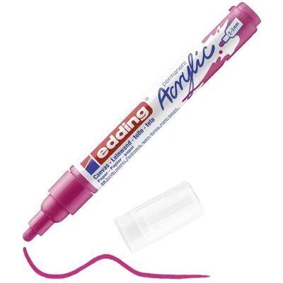 Marker akrylowy e-5100 EDDING, 2-3 mm, matowa telemagenta Marker akrylowy e-5100 EDDING, 2-3 mm, matowa telemagenta