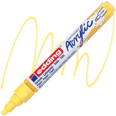 Marker akrylowy e-5100 EDDING, 2-3 mm, pastelowy żółty Marker akrylowy e-5100 EDDING, 2-3 mm, pastelowy żółty