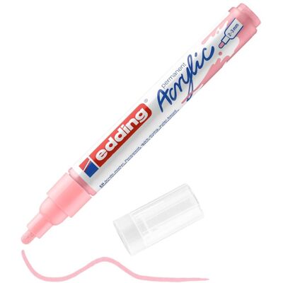 Marker akrylowy e-5100 EDDING, 2-3 mm, różowy pastel Marker akrylowy e-5100 EDDING, 2-3 mm, różowy pastel